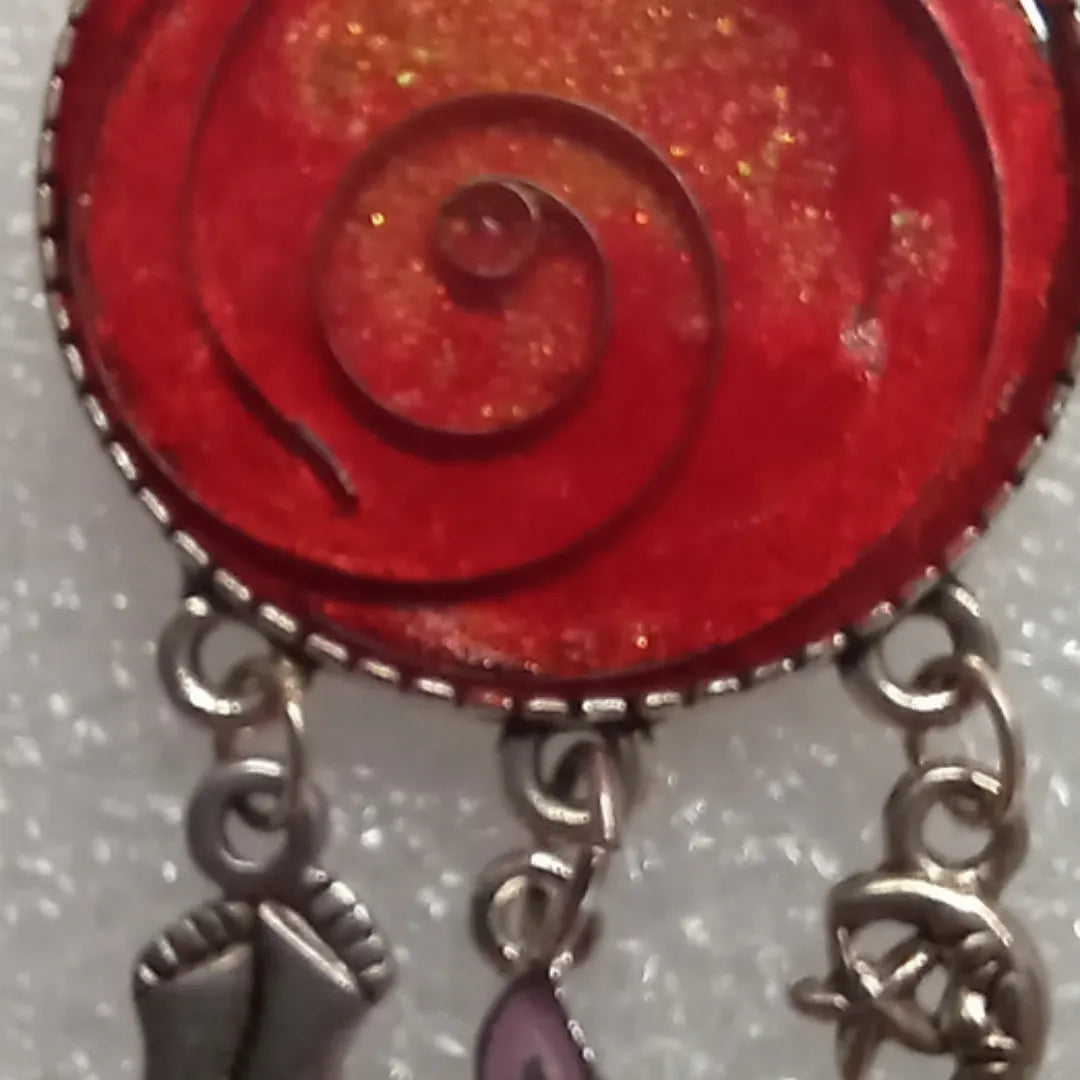 Pendentif "Cosmos Écarlate"