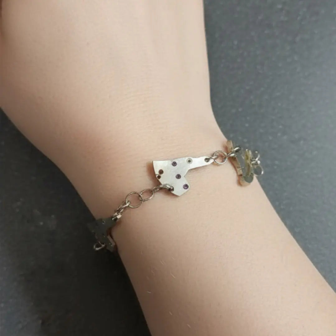 bracelet element ponts de montres-incruste de rubis-MA⚙︎CREAMAIN
