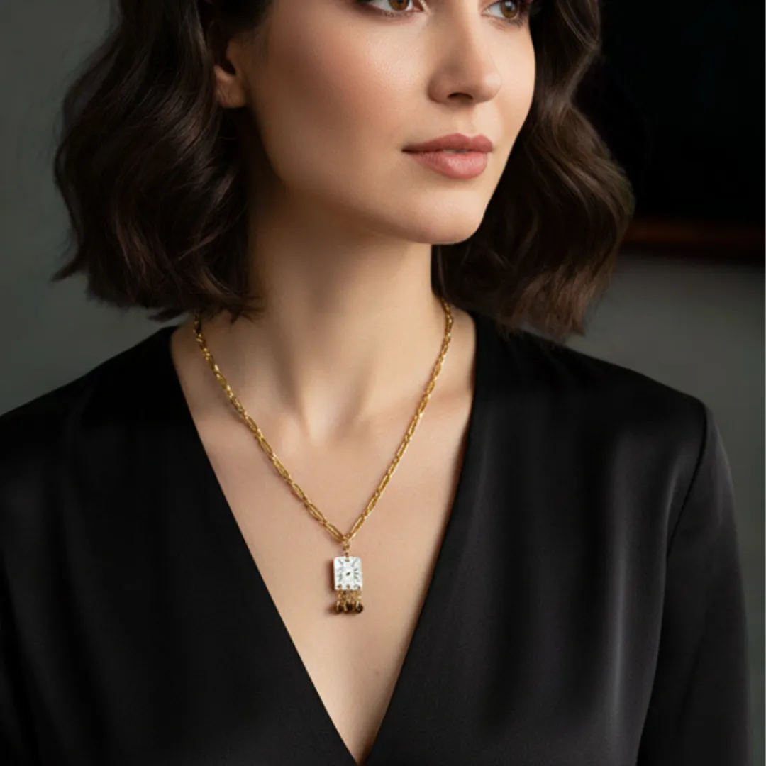 Pendentif "Le Rectangle Temporel"