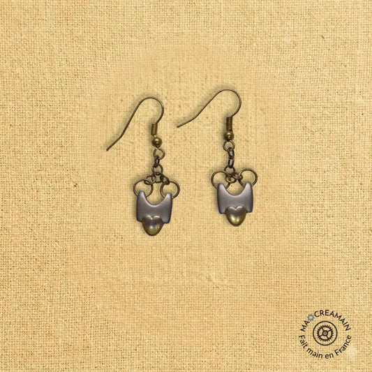 Boucles d'Oreilles "Les Cœurs d'Or"