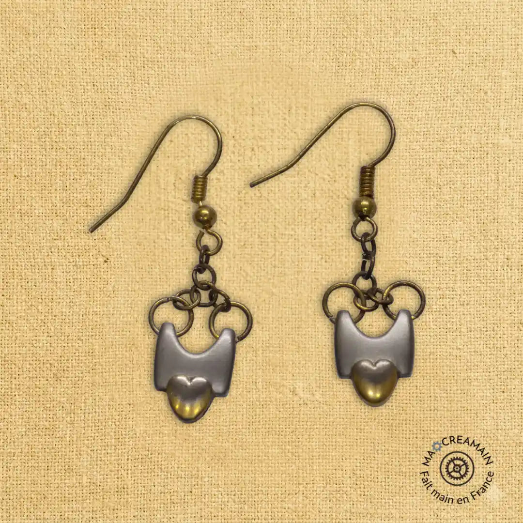 Boucles d'Oreilles "Les Cœurs d'Or"