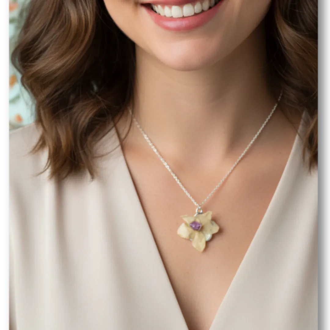 Pendentif Orchidée N°2