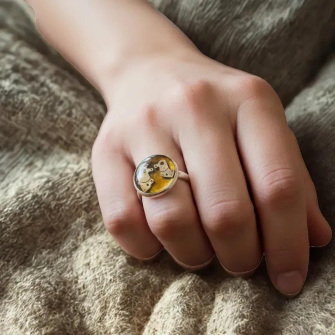 Bague "Tête-à-Tête Métallique"
