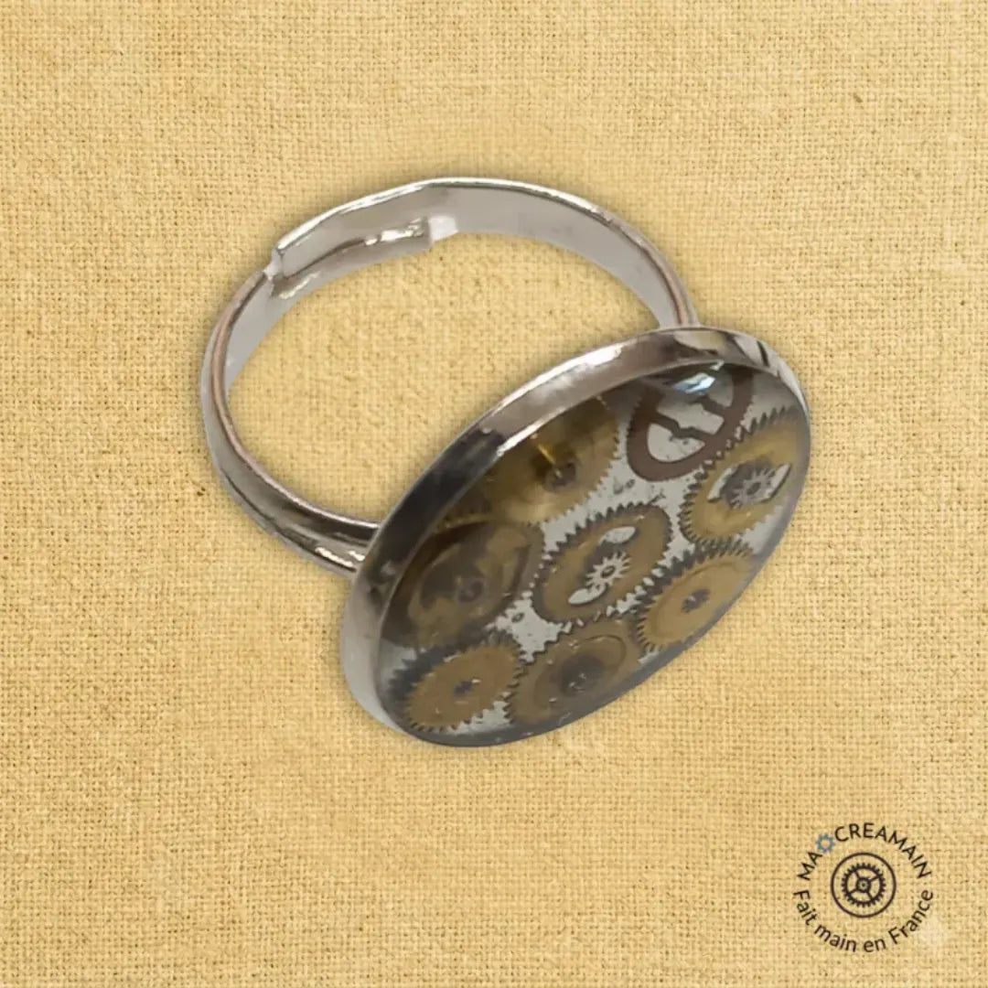 Bague "Les Engrenages Flottants"