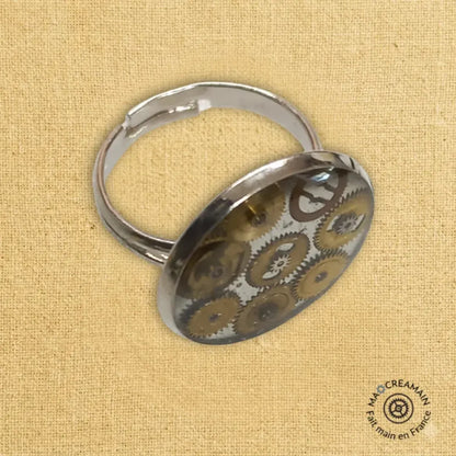 Bague "Les Engrenages Flottants"