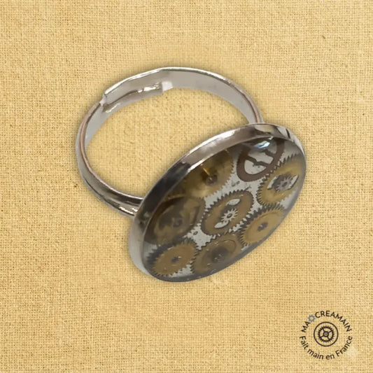 Bague "Les Engrenages Flottants"