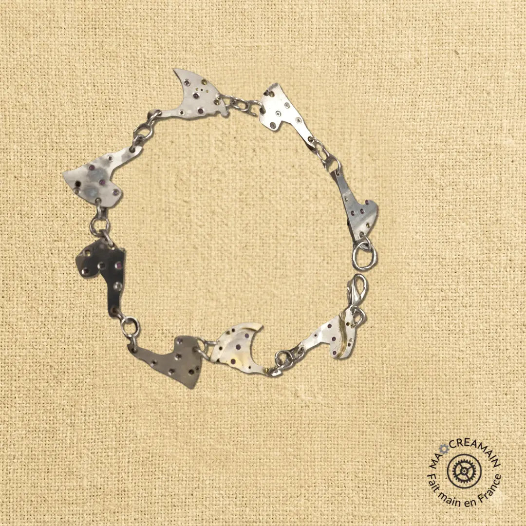 bracelet elements ponts de montres-incrustation rubis-MA⚙︎CREAMAIN
