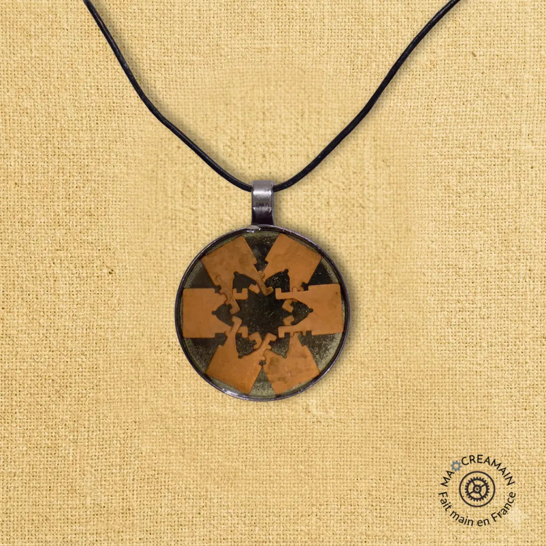 Pendentif "La Fleur de Cuivre"
