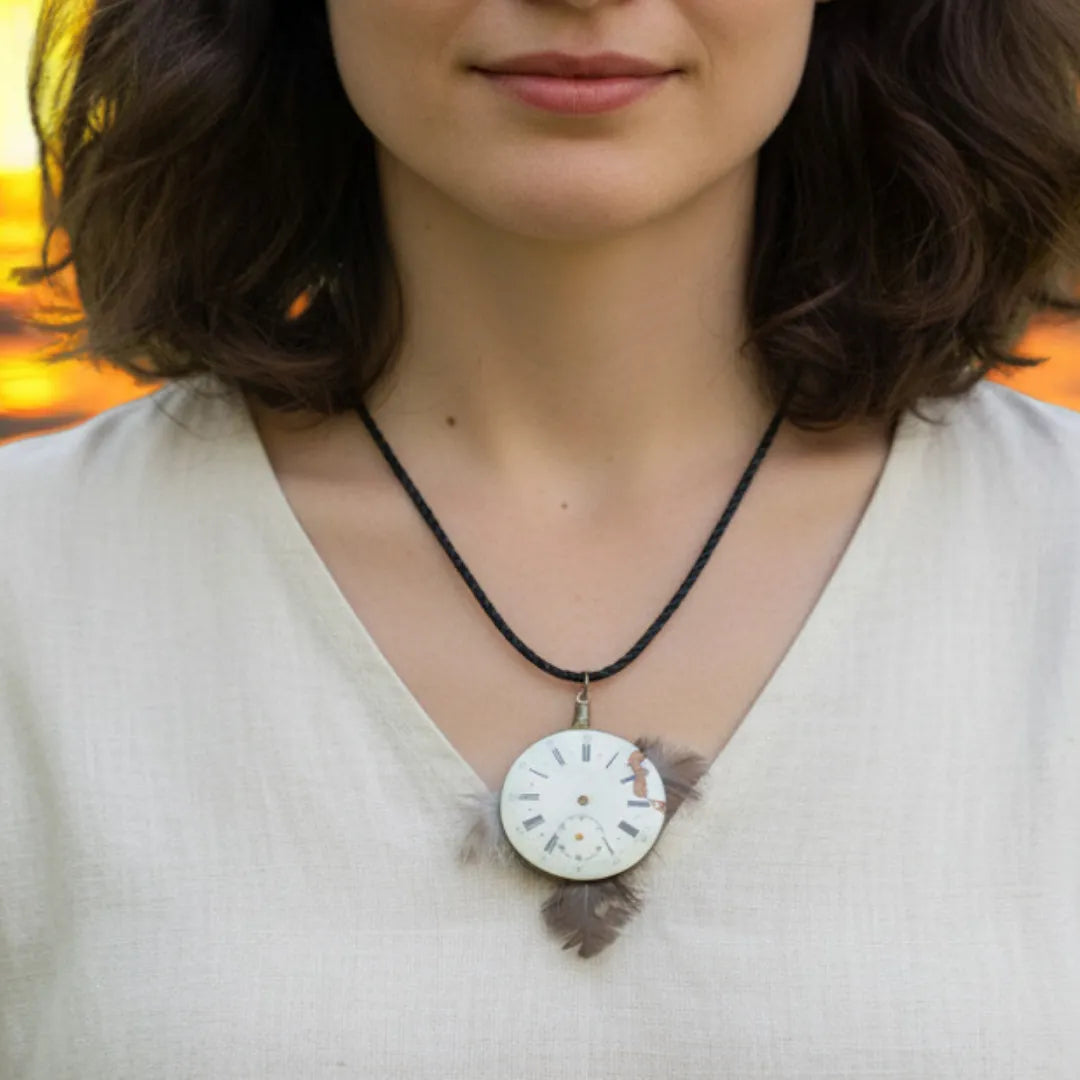 Pendentif "L'Heure Plume"
